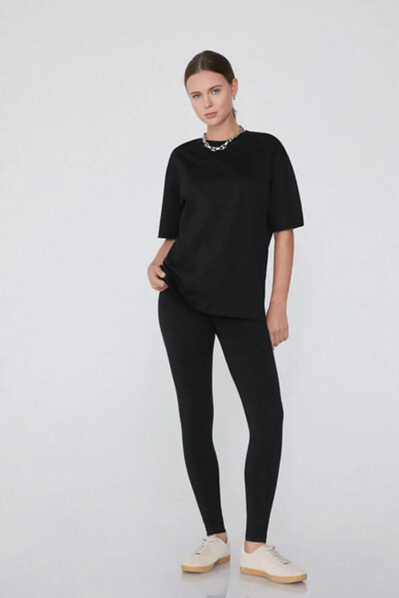 Tezenis Leggings Donna Nero 1083753 miniatura 2