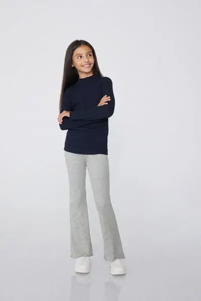 Tezenis Leggings Bambina Grigio 4104598 miniatura 3