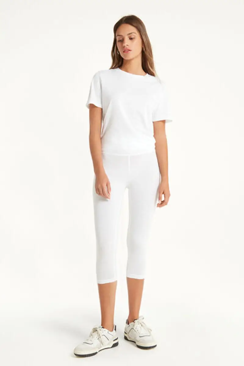 Tezenis Leggings Donna Bianco 1083778 miniatura 2