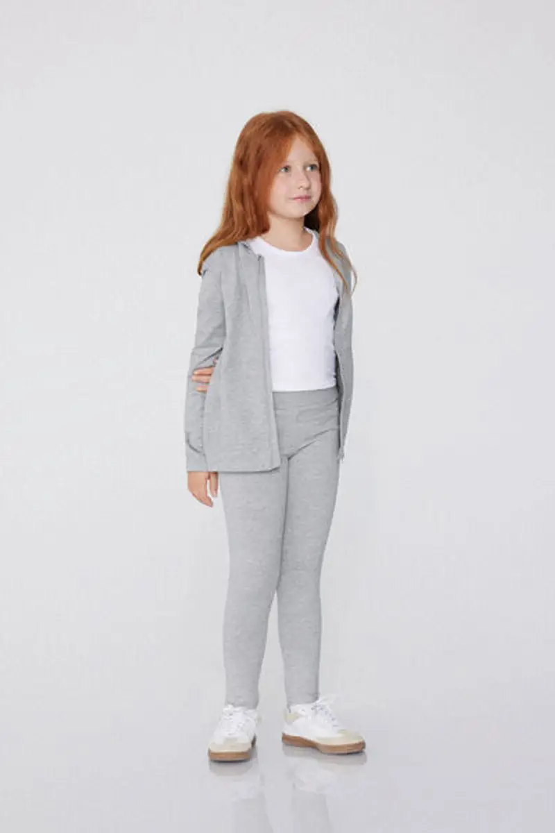 Tezenis Leggings Bambina Grigio 1998768 miniatura 2