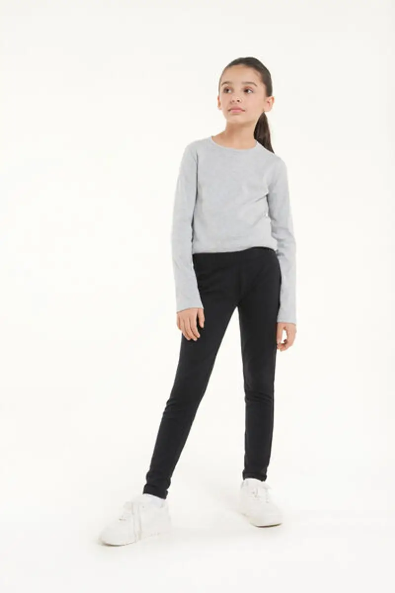 Tezenis Leggings Bambina Nero 1084269 miniatura 2