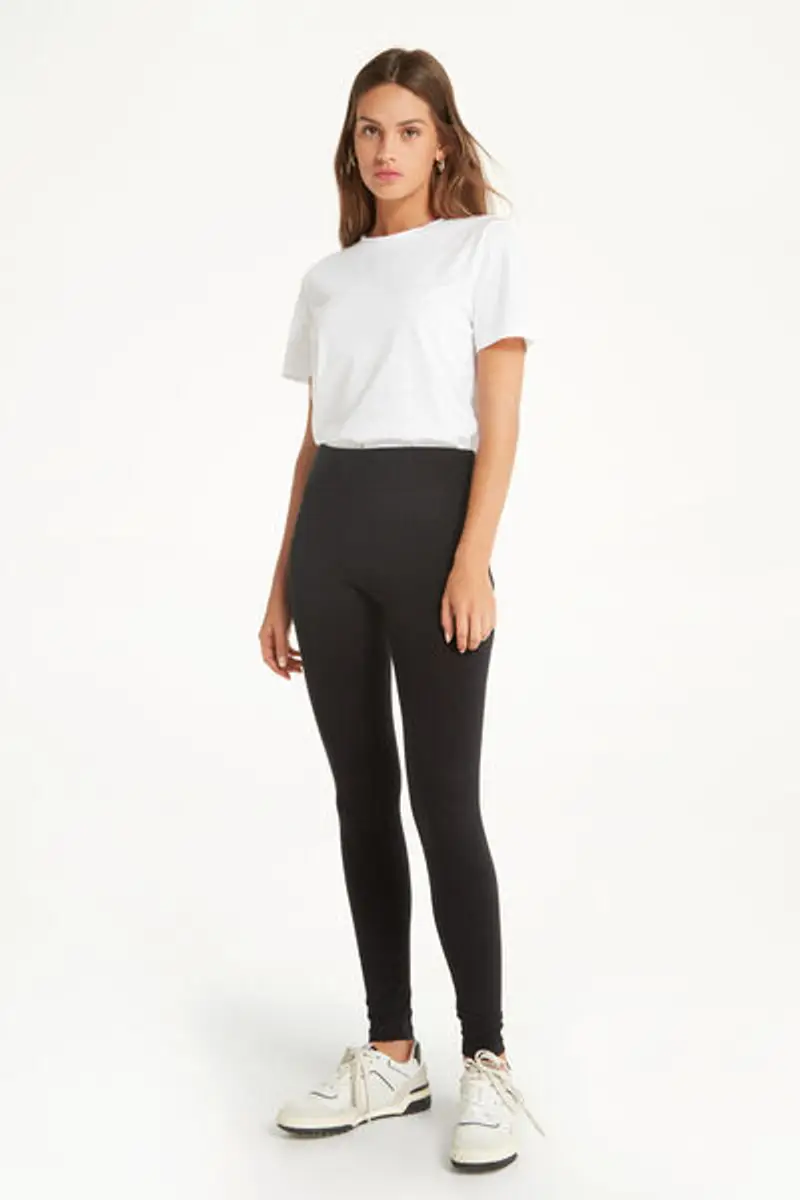 Tezenis Leggings Donna Nero 1083752 miniatura 2