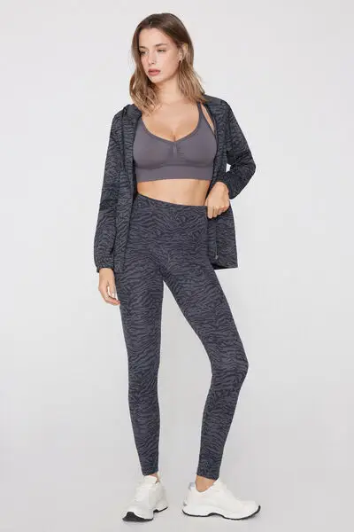 Tezenis Leggings Donna Grigio 4170198 miniatura 3