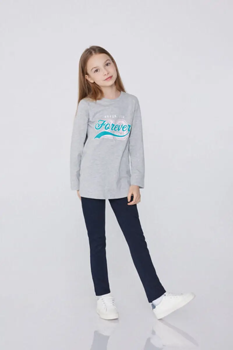 Tezenis Leggings Bambina Blu 1998769 miniatura 2