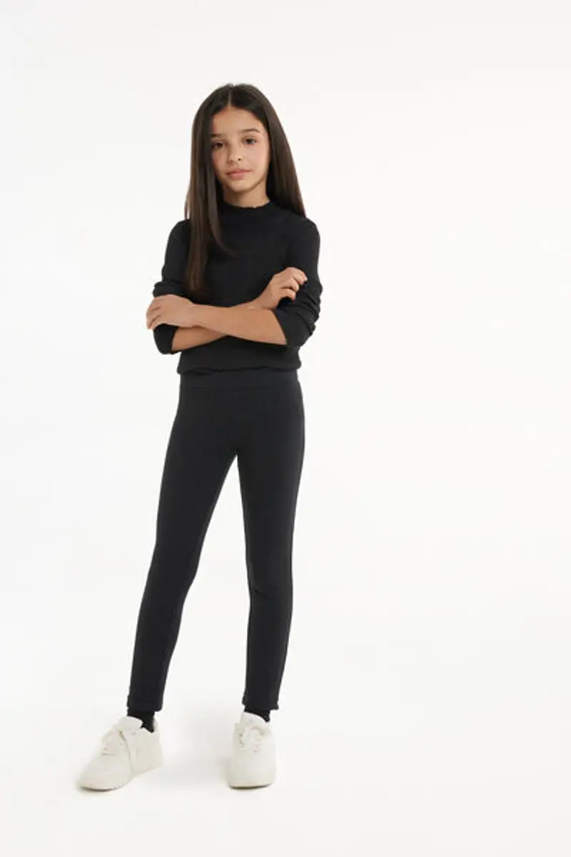 Tezenis Leggings Bambina Nero 1998770 miniatura 2
