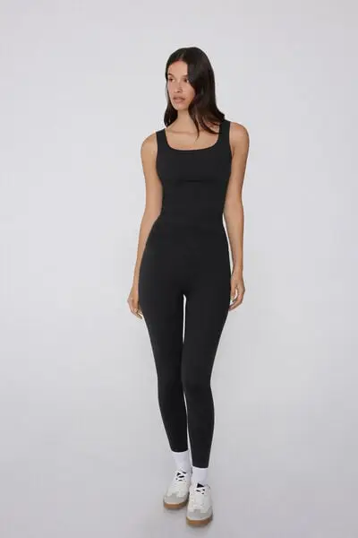 Tezenis Leggings Donna Nero 3936268 miniatura 3