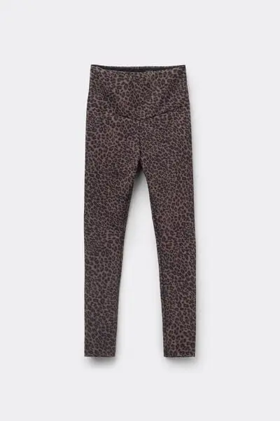 Tezenis Leggings Donna Marrone 4331435 miniatura 2