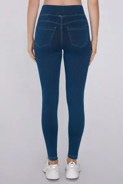 Tezenis Leggings Donna Denim 3936260 miniatura 2