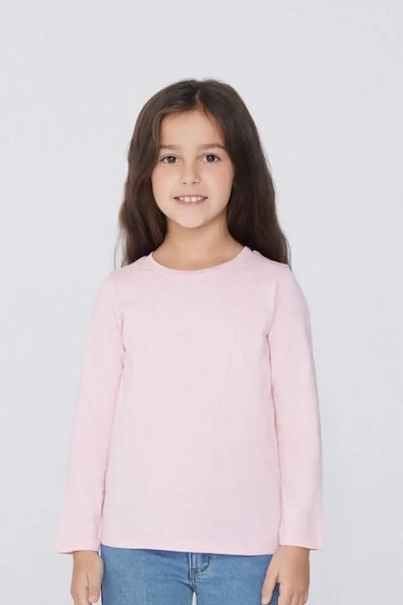 Tezenis Maglia Cotone Manica Lunga Bambini Unisex Unisex Rosa Taglia 10-11