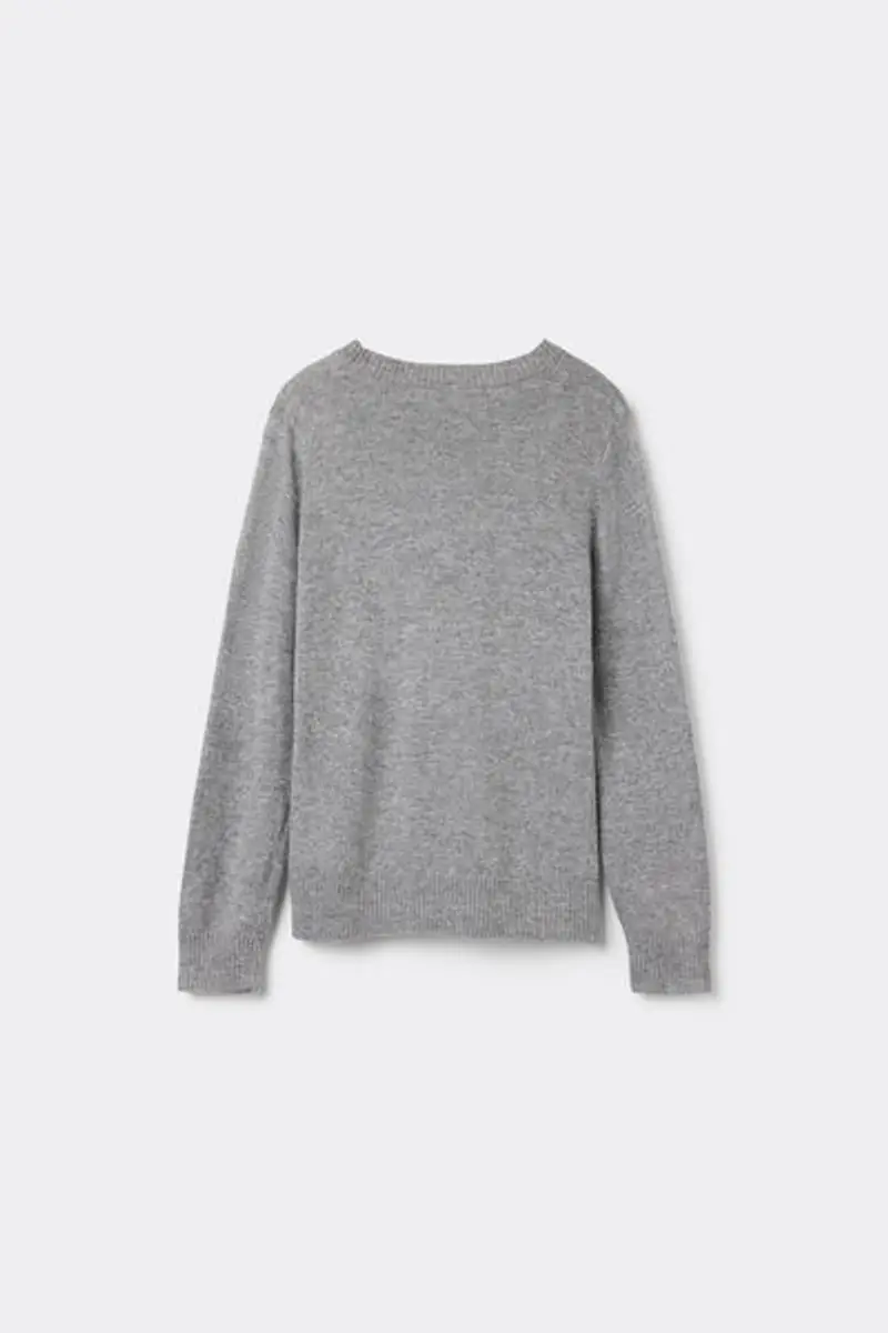 Tezenis Maglia Girocollo con Lana Bimbi Unisex Unisex Grigio Taglia 10-11 miniatura 3