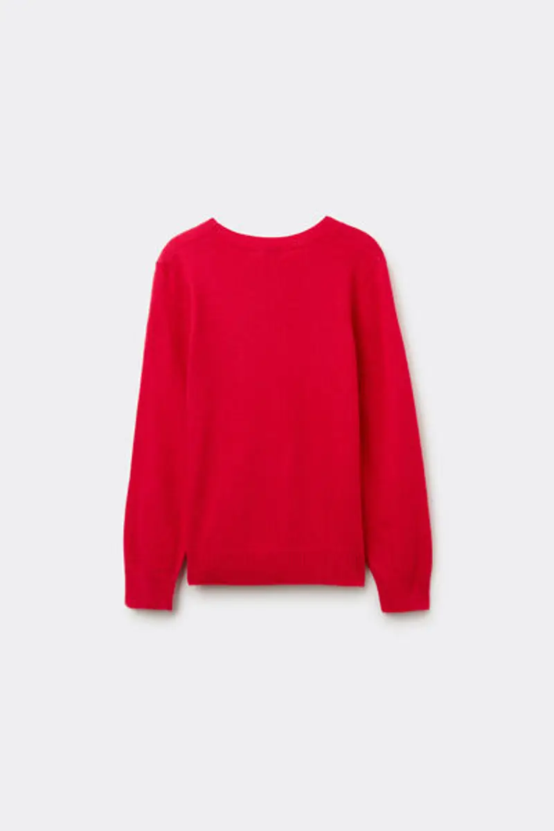 Tezenis Maglia Girocollo con Lana Bimbi Unisex Unisex Rosso Taglia 10-11 miniatura 3