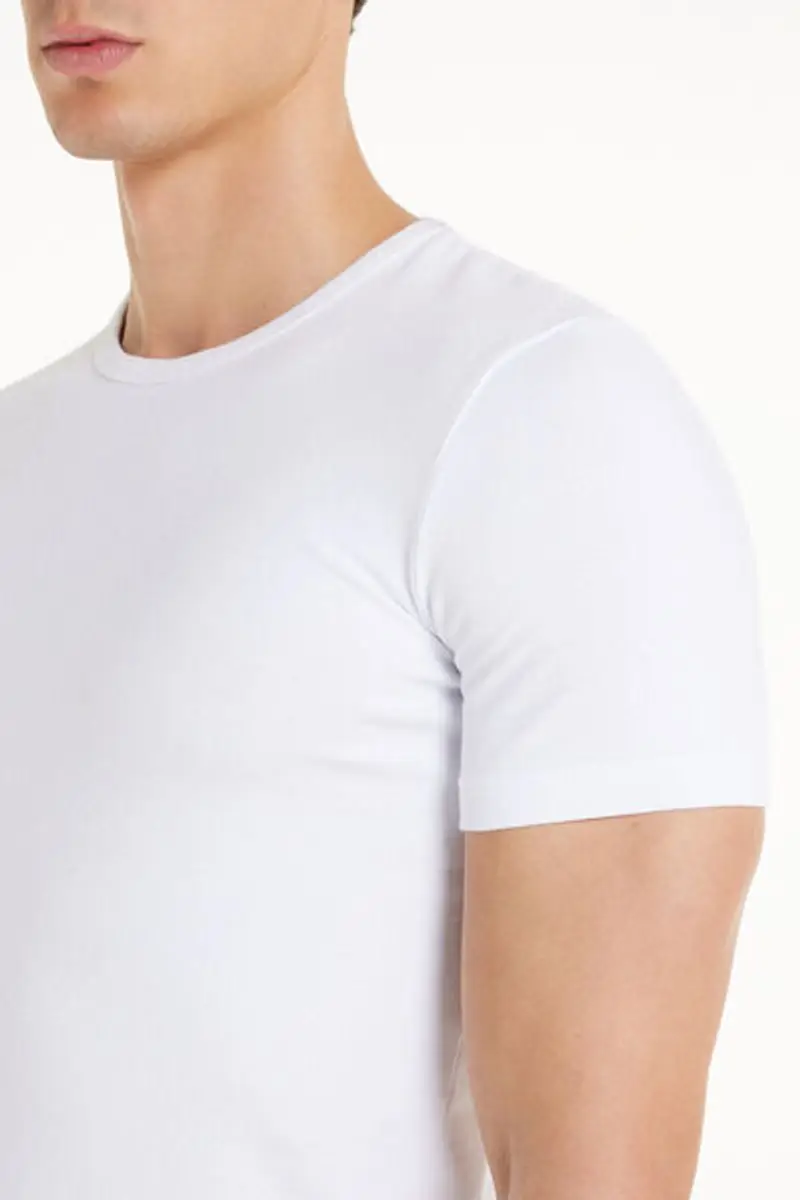 Tezenis Maglia in Cotone Termico Uomo Bianco Taglia XL miniatura 3