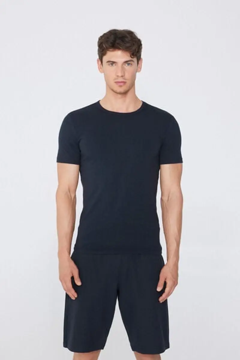 Tezenis Maglia in Cotone Termico Uomo Blu Taglia XL