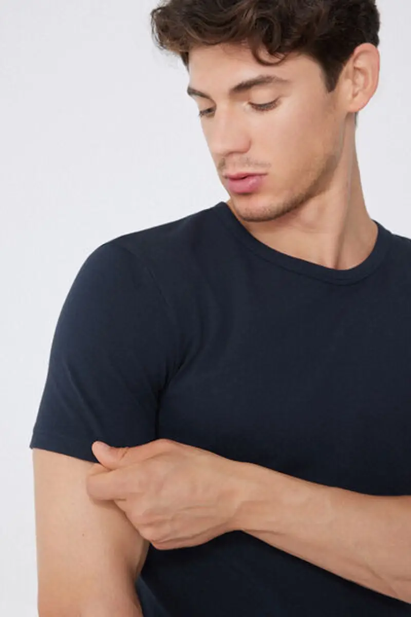 Tezenis Maglia in Cotone Termico Uomo Blu Taglia XL miniatura 3