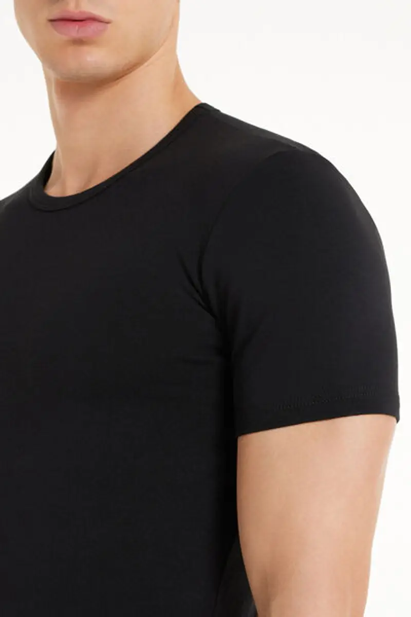 Tezenis Maglia in Cotone Termico Uomo Nero Taglia L miniatura 3