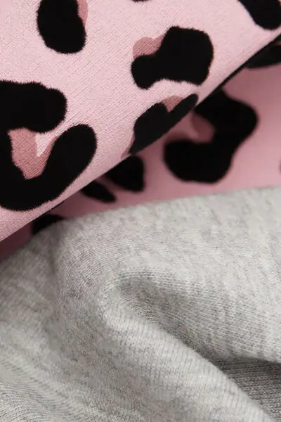 Maglia Manica Lunga Bimba Cotone Stampata Bambina Grigio Chiaro miniatura 3