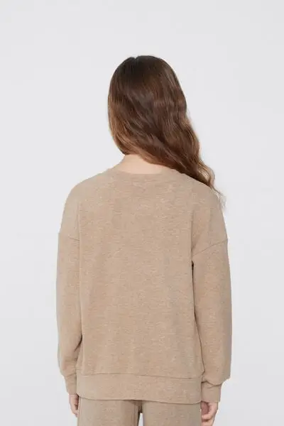 Maglia Manica Lunga Bimba Warm Touch Bambina Marrone miniatura 2