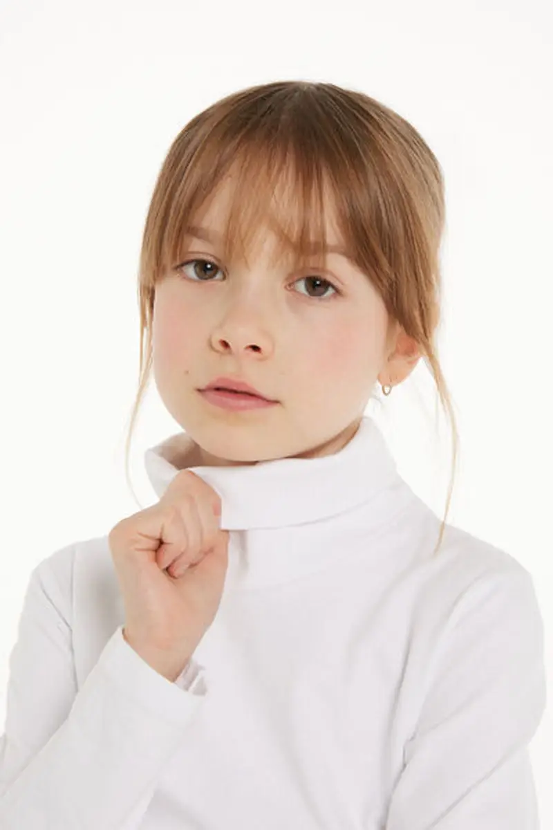 Tezenis Maglia Termica Collo Alto a Manica Lunga Bambini Unisex Unisex Bianco Taglia 10-11 miniatura 3