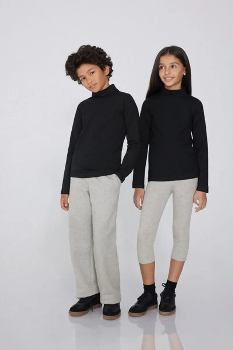 Tezenis Maglia Termica Collo Alto a Manica Lunga Bambini Unisex Unisex Nero Taglia 10-11 miniatura 2