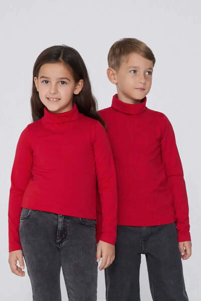Tezenis Maglia Termica Collo Alto a Manica Lunga Bambini Unisex Unisex Rosso Taglia 6-7 miniatura 2