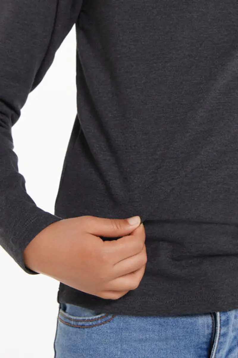 Tezenis Maglia Termica Girocollo in Cotone Bimbi Unisex Unisex Grigio Taglia 6-7 miniatura 3