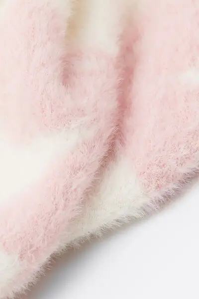 Maglioncino Girocollo Pelo Stampato Bambina Bianco miniatura 3