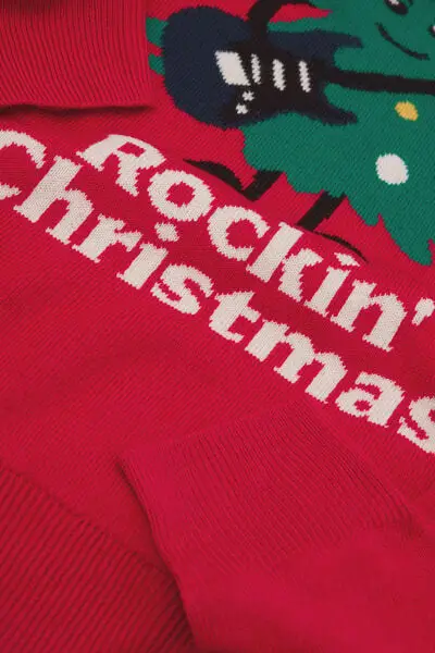 Maglione di Natale Girocollo Unisex Donna Stampa miniatura 3