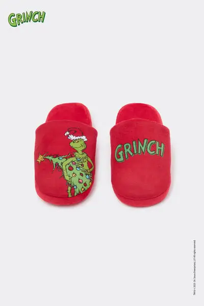 Pantafole/Ciabatte Stampa Grinch Bimbi Unisex Unisex