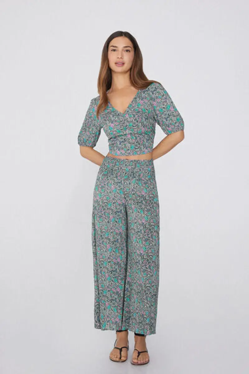 Tezenis Pantagiappo in Tela Punto Smock Donna Azzurro Taglia L miniatura 2