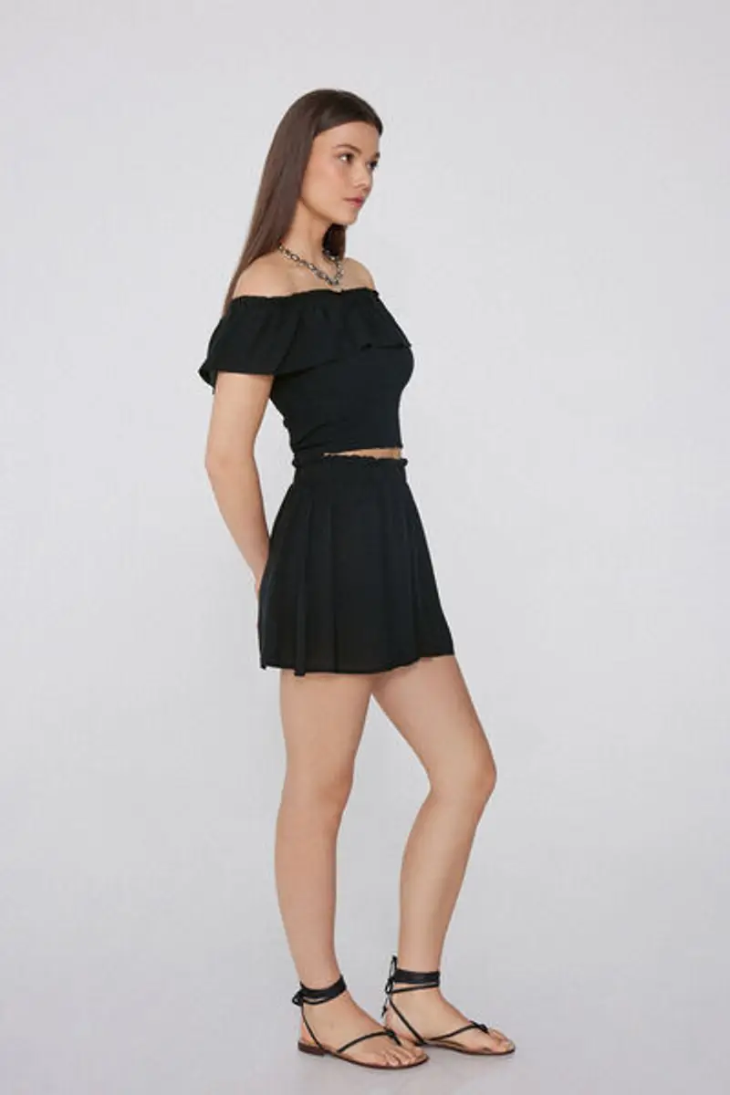 Tezenis Pantagonna in Tela Donna Nero Taglia L miniatura 2