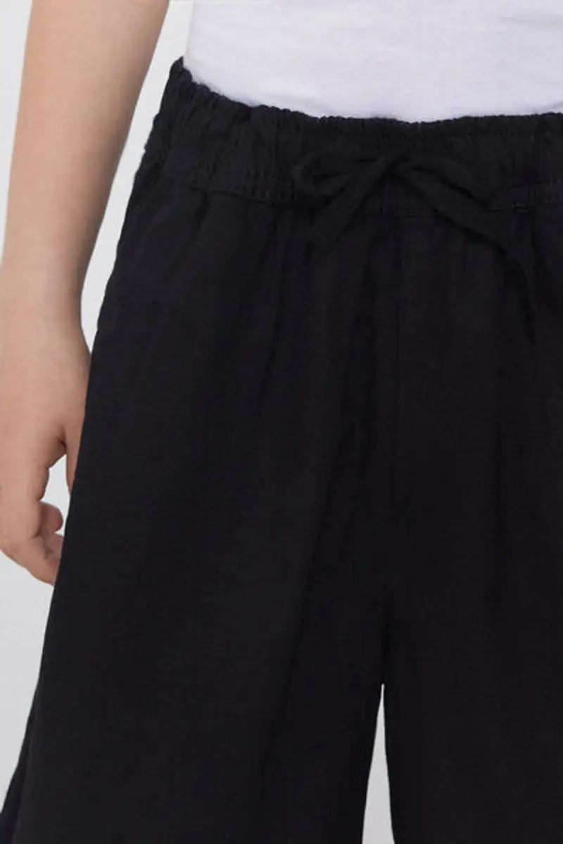 Tezenis Pantaloncini Corti in Denim Bimbo con Coulisse Bambino Nero Taglia 12-13 miniatura 3