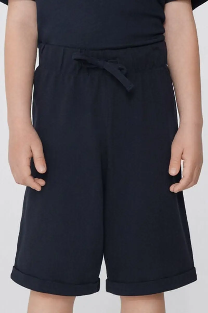 Tezenis Pantaloncini Corti in Piquet con Coulisse Bimbo Bambino Blu Taglia 10-11