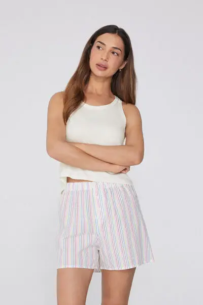 Tezenis Pantaloncini Corti Donna in Cotone Multicolore miniatura 3