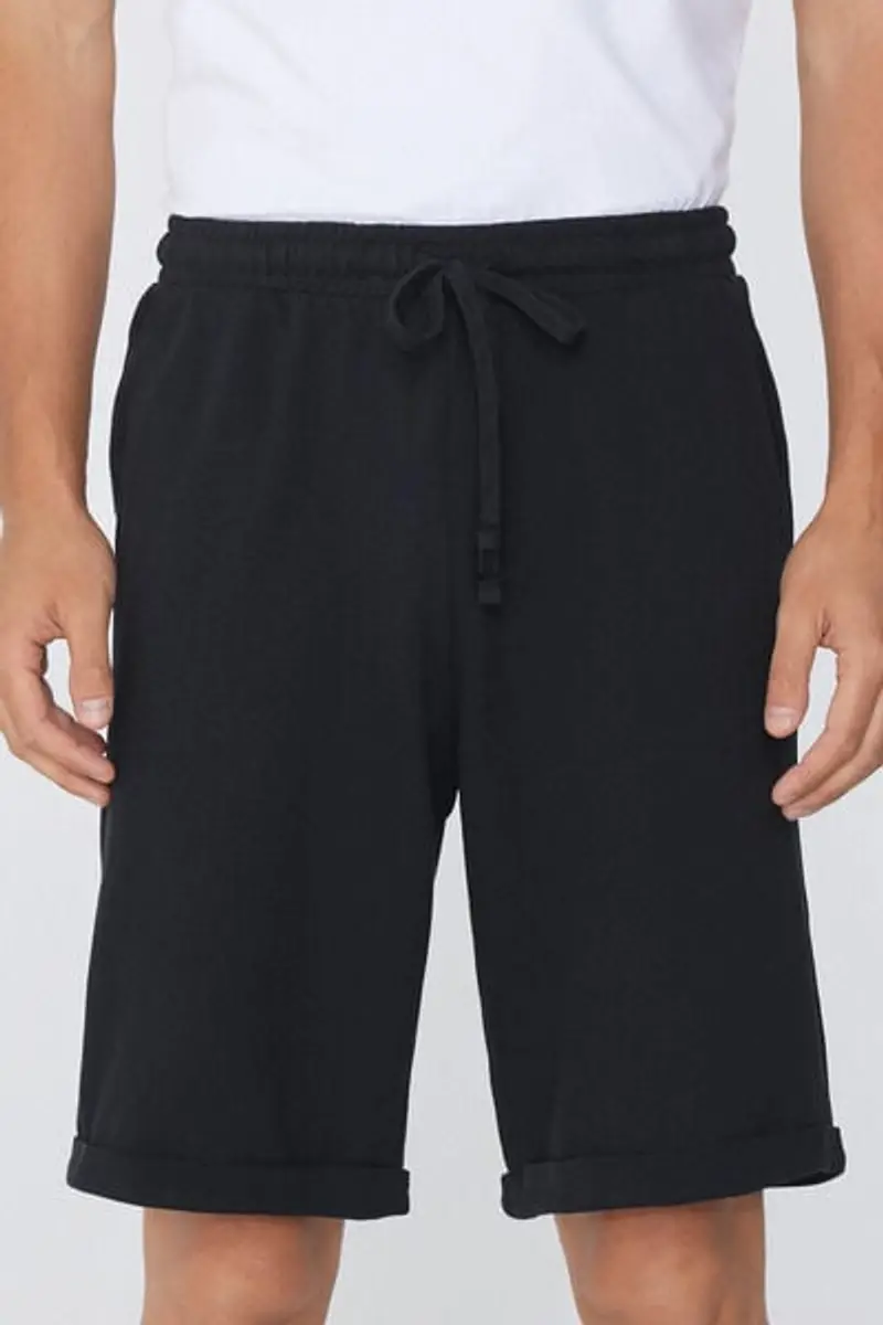 Tezenis Pantaloncini Corti Lavorazione a Piquet Uomo Nero Taglia S