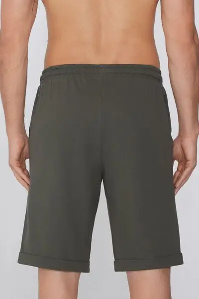 Pantaloncini Corti Lavorazione a Piquet Uomo Verde miniatura 2