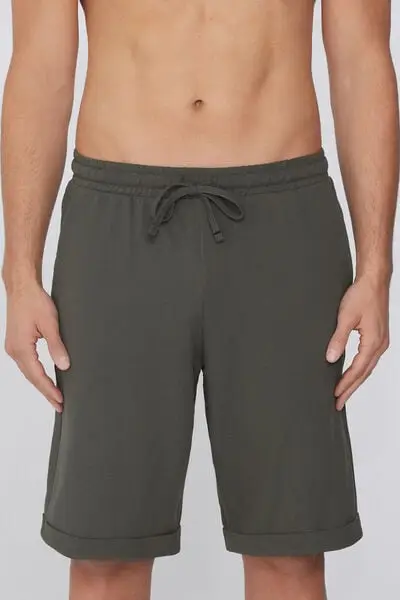 Pantaloncini Corti Lavorazione a Piquet Uomo Verde