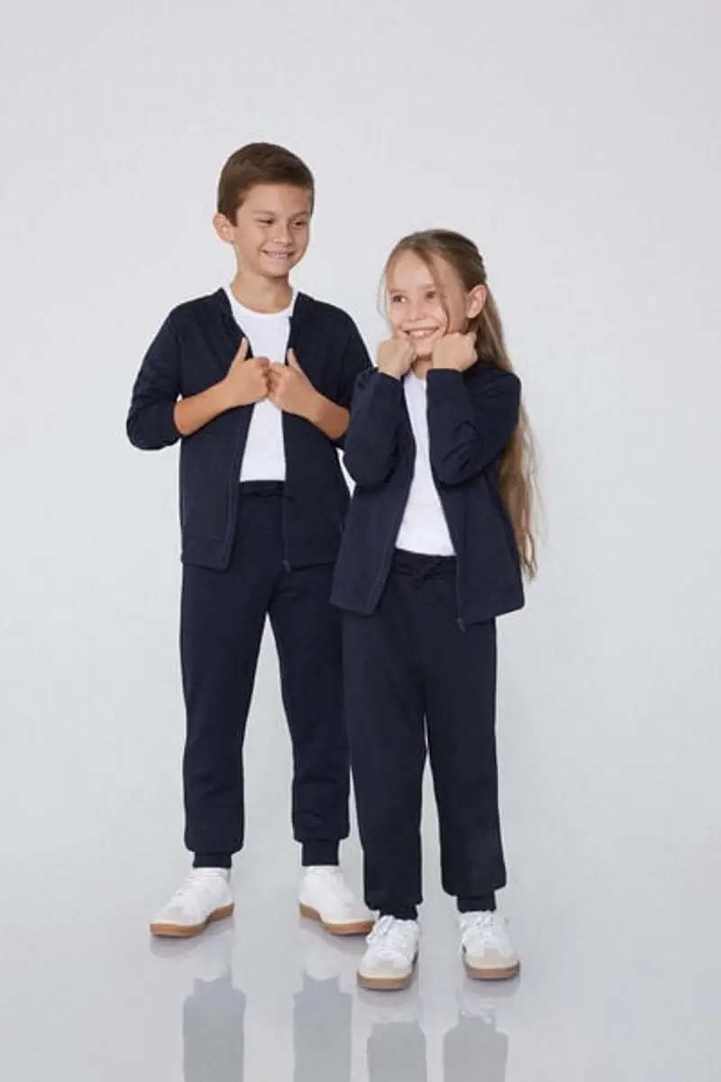 Tezenis Pantalone in Felpa Bimbi Unisex Blu Taglia 12-13