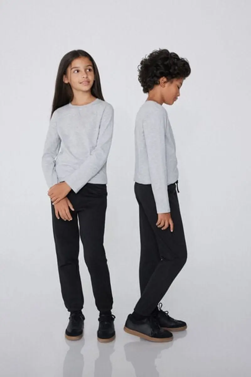 Tezenis Pantalone in Felpa Bimbi Unisex Nero Taglia 2-3