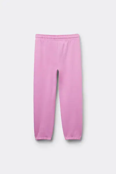 Pantalone Lungo Felpa Bimbi Unisex Unisex Rosa miniatura 3