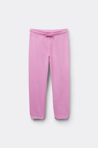 Pantalone Lungo Felpa Bimbi Unisex Unisex Rosa