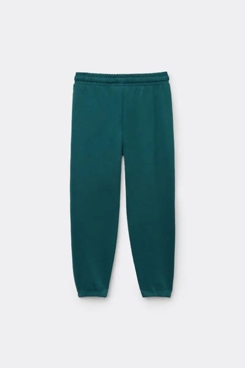 Tezenis Pantalone Lungo Felpa Bimbi Unisex Unisex Verde Taglia 10-11 miniatura 2