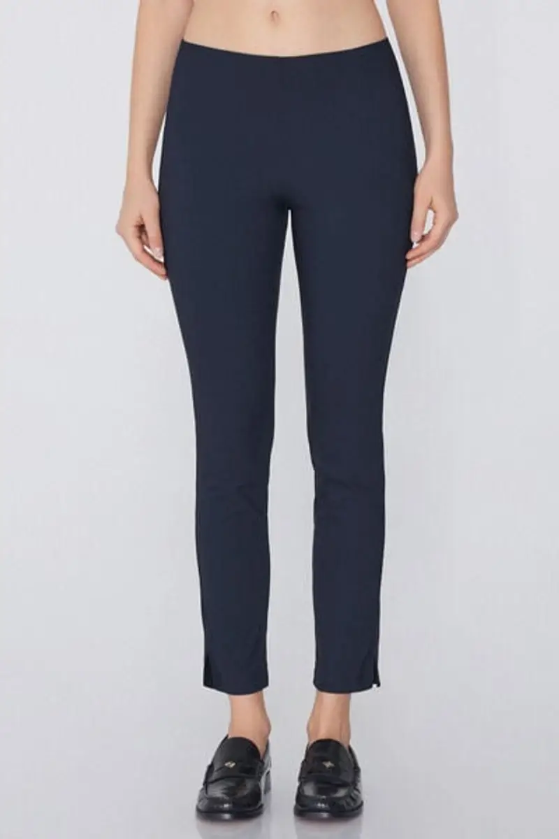 Tezenis Pantaloni Capri in Viscosa con Spacchetti Donna Blu Taglia L