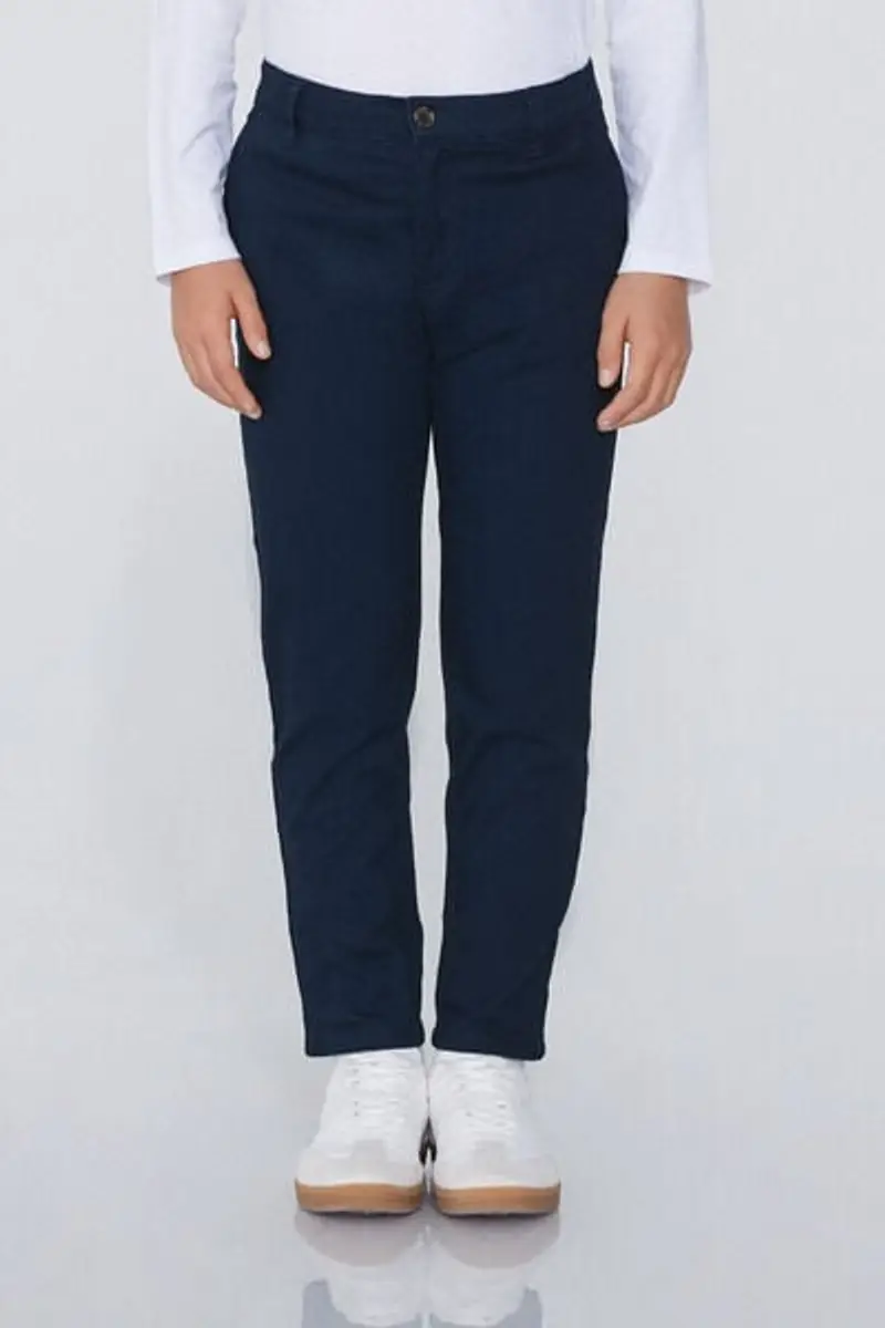Tezenis Pantaloni Chino in Cotone Elasticizzato Bambino Blu Taglia 10-11