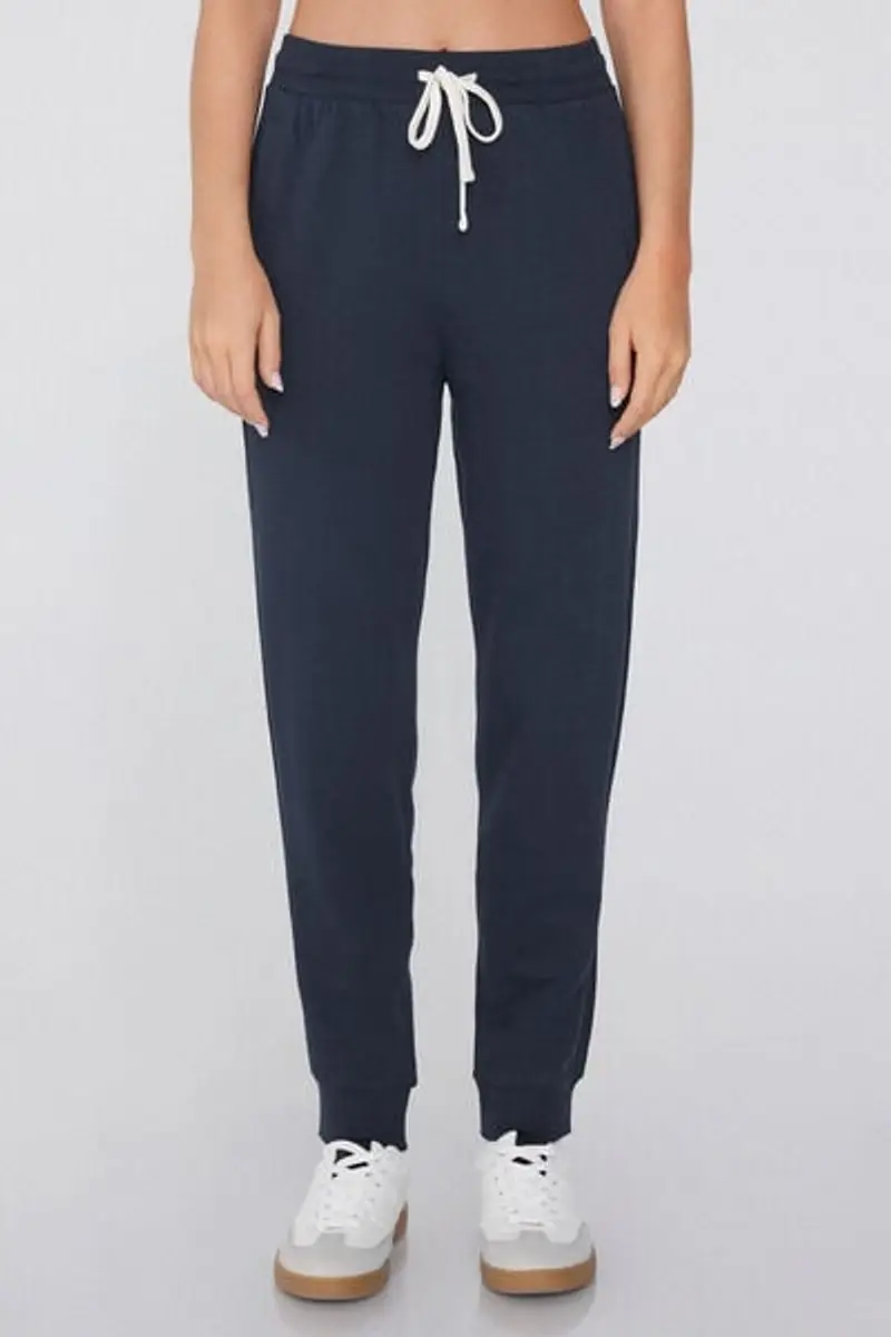 Tezenis Pantaloni Felpa Pesante con Coulisse e Tasche Donna Blu Taglia M