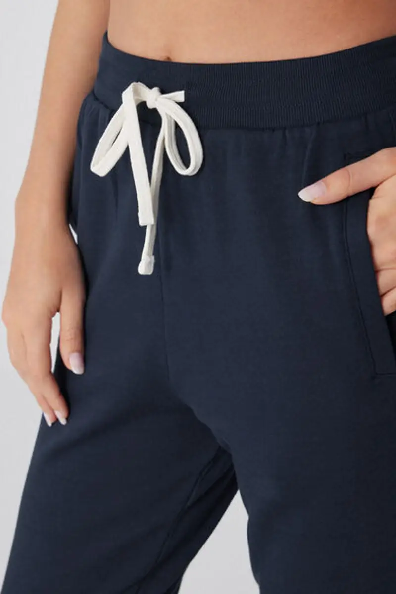Tezenis Pantaloni Felpa Pesante con Coulisse e Tasche Donna Blu Taglia M miniatura 3