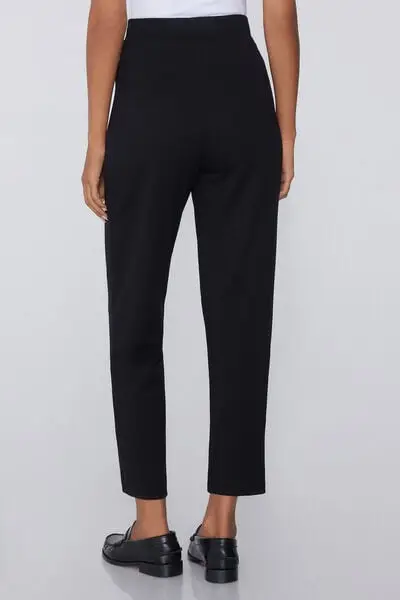 Pantaloni Lunghi a Sigaretta Punto Milano Donna Nero miniatura 2