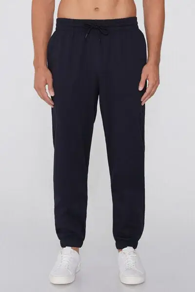 Pantaloni Lunghi Felpa con Tasche Uomo Blu