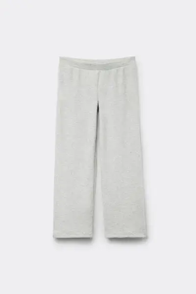 Pantaloni Lunghi Palazzo Warm Touch Bambina Grigio Chiaro