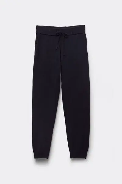 Pantaloni Lunghi Pesanti con Tasche Uomo Blu