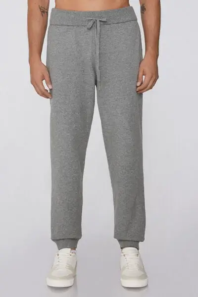 Pantaloni Lunghi Pesanti con Tasche Uomo Grigio